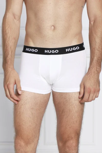 трусики-боксери 3 шт. trunk triplet pack Hugo Bodywear білий