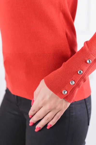 Sweter | Slim Fit GUESS czerwony