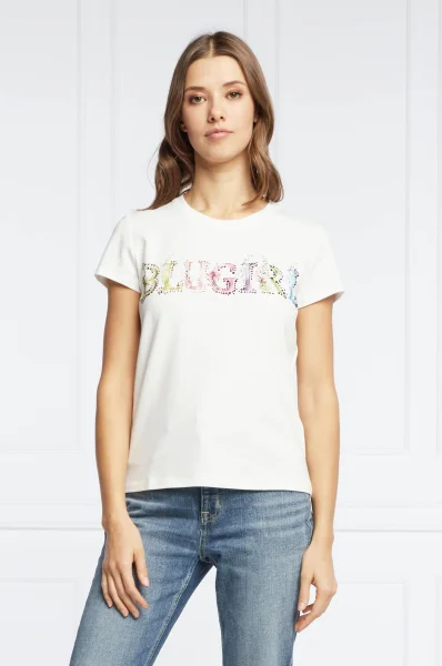 T-shirt | Regular Fit BluGirl Blumarine biały