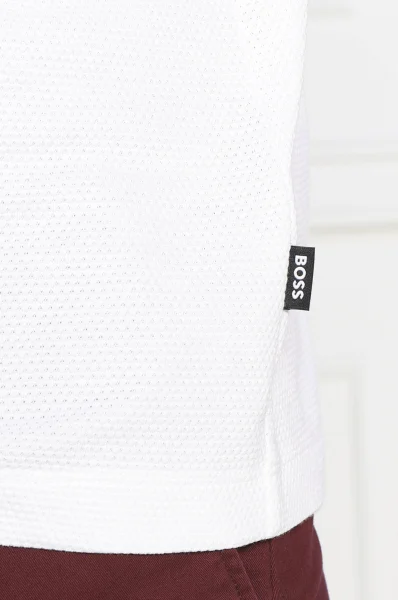 T-shirt Tiburt 240 BOSS BLACK biały