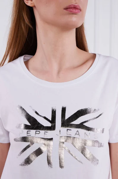 T-shirt LALI Fit Regular White London | Jeans Pepe 