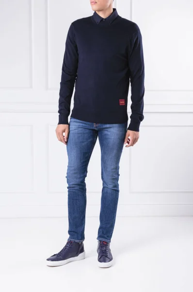 Bluza | Regular Fit Calvin Klein granatowy