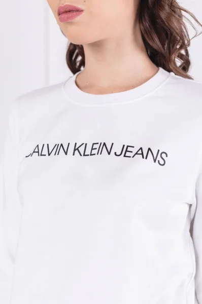 Sweatshirt INSTITUTIONAL LOGO S | Regular Fit CALVIN KLEIN JEANS white