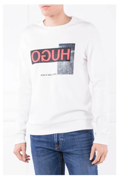 Sweatshirt Dicago-U1 | Regular Fit HUGO white