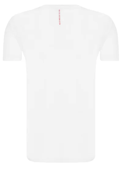 T-shirt Red Hot | Longline Fit GUESS biały