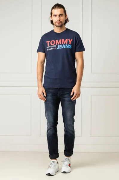 T-shirt TJM ESSENTIAL | Regular Fit Tommy Jeans granatowy