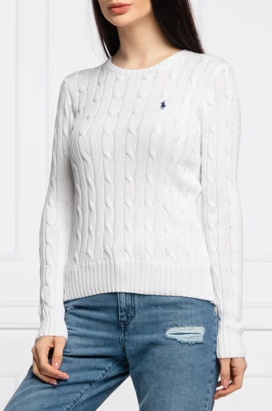 Sweater | Slim Fit | pima POLO RALPH LAUREN white