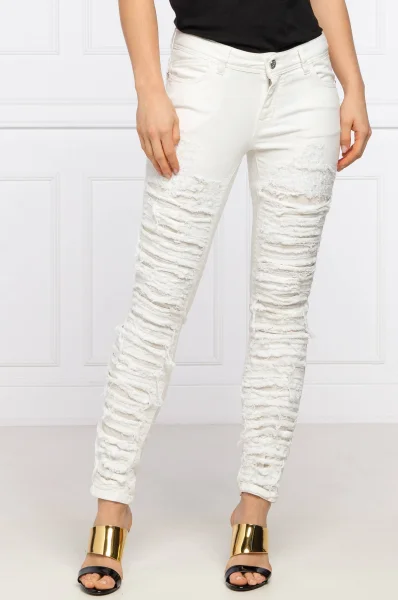 Jeansy Just Cavalli white