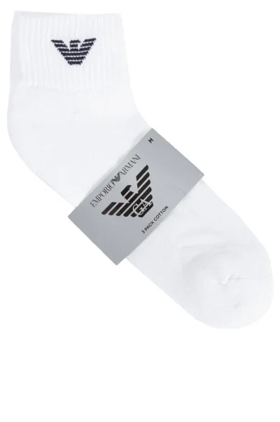 Socks 3-pack Emporio Armani white