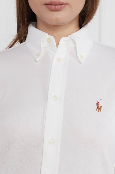Koszula HEIDI | Slim Fit POLO RALPH LAUREN biały