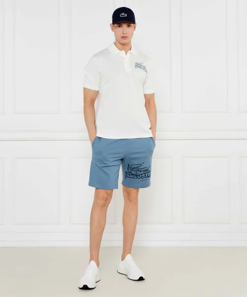 Polo Lacoste x Novak Djokovic | Regular Fit Lacoste biały