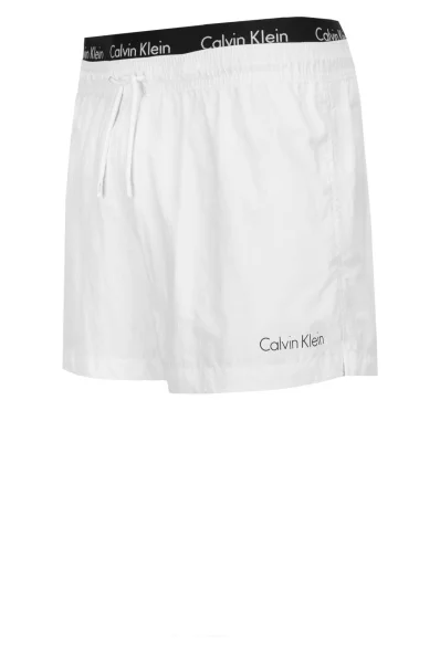 Szorty kąpielowe DOUBLE WB | Regular Fit Calvin Klein Swimwear biały