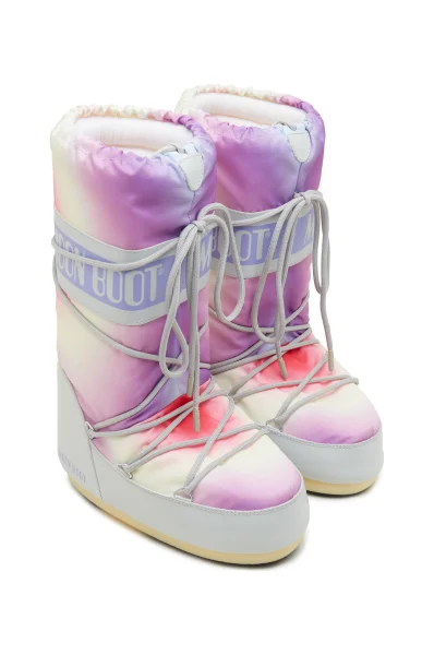 MOON BOOT Moon boots ICON TIE DYE in purple/ pink