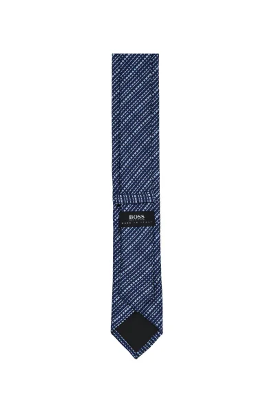 Silk tie BOSS BLACK blue