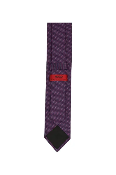 Jedwabny krawat HUGO fioletowy
