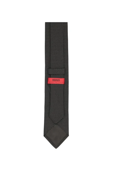 Jedwabny krawat HUGO czarny
