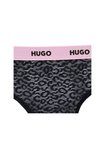 Koronkowe figi Hugo Bodywear czarny