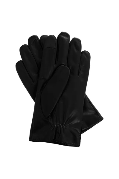 Skórzane rękawiczki do Smartfona Tommy Hilfiger czarny