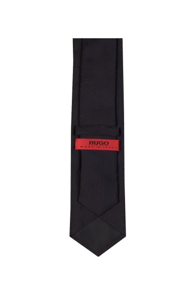 Jedwabny krawat HUGO grafitowy