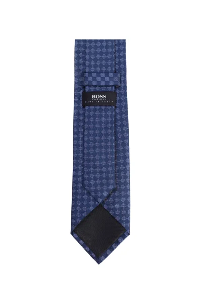 silk tie BOSS BLACK navy blue