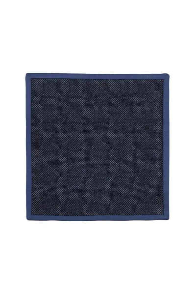Woolen pocket square BOSS BLACK navy blue