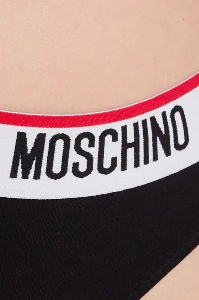 Stringi 2-pack Moschino Underwear czarny