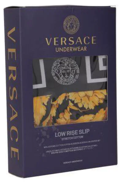 Slipy Versace czarny