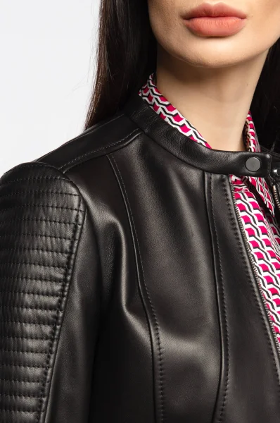 Leather jacket Saviza | Regular Fit BOSS BLACK black
