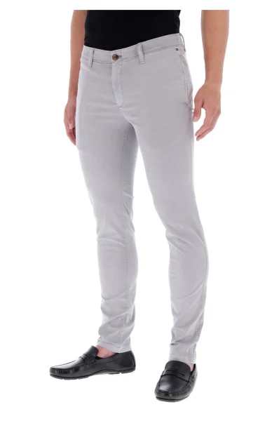 Spodnie Chino Printed | Jegging fit Tommy Jeans popielaty