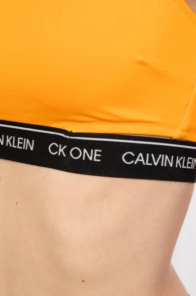 Góra od bikini Calvin Klein Swimwear pomarańczowy