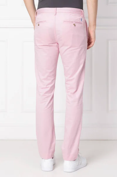 Spodnie chino | Slim Fit | stretch POLO RALPH LAUREN różowy