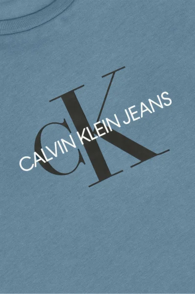 T-shirt MONOGRAM LOGO | Regular Fit CALVIN KLEIN JEANS niebieski