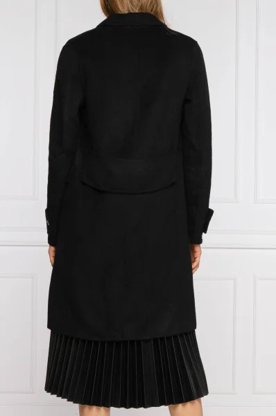 Wełniany płaszcz Calvin Klein czarny