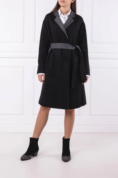 Coat | with addition of wool Armani Exchange black