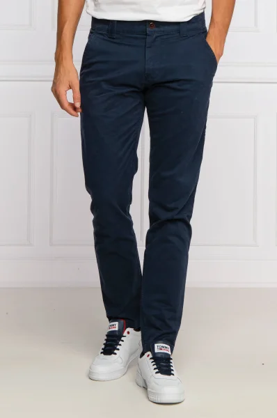Spodnie chino Scanton | Slim Fit Tommy Jeans granatowy