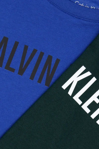 T-shirt 2-pack | Regular Fit Calvin Klein Underwear butelkowa zieleń