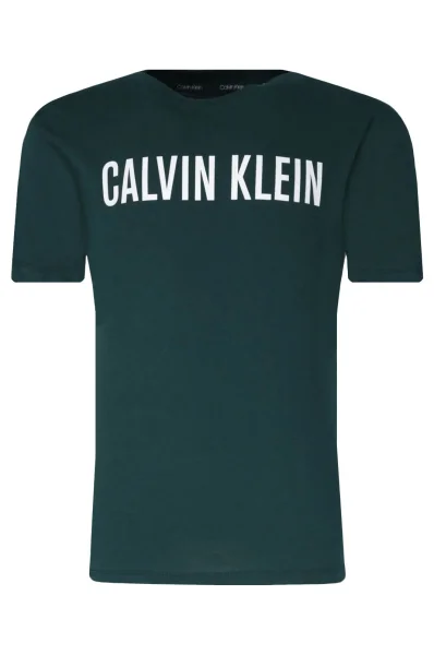 T-shirt 2-pack | Regular Fit Calvin Klein Underwear butelkowa zieleń
