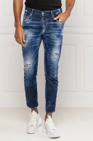 Jeansy Skater Jean | Tapered Dsquared2 granatowy