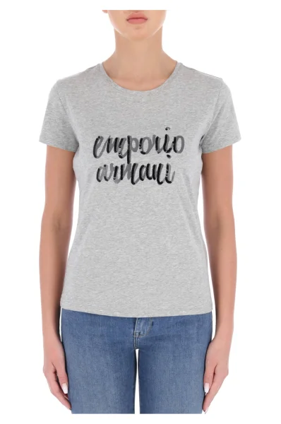 футболка | regular fit Emporio Armani попелястий
