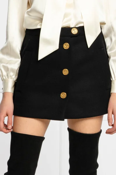 Wełniane spódnico-spodnie | z dodatkiem kaszmiru Red Valentino czarny