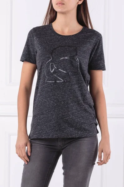 T-shirt ikonik lighting bolt | Regular Fit Karl Lagerfeld charcoal