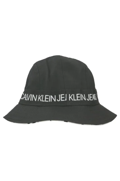 Dwustronny kapelusz REVERSIBLE CALVIN KLEIN JEANS czarny