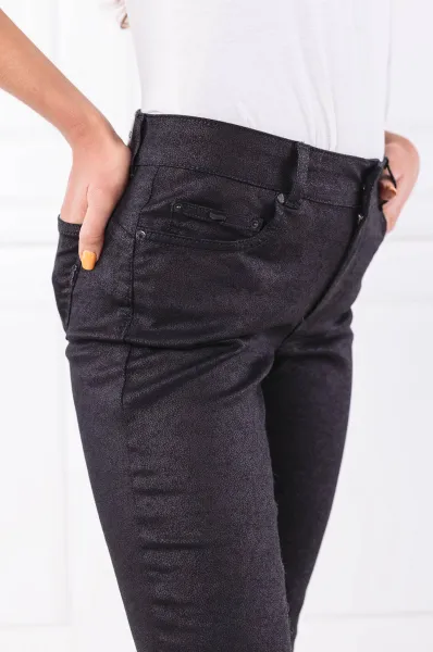 Spodnie BRITTY UP ZIP | Slim Fit Gas czarny
