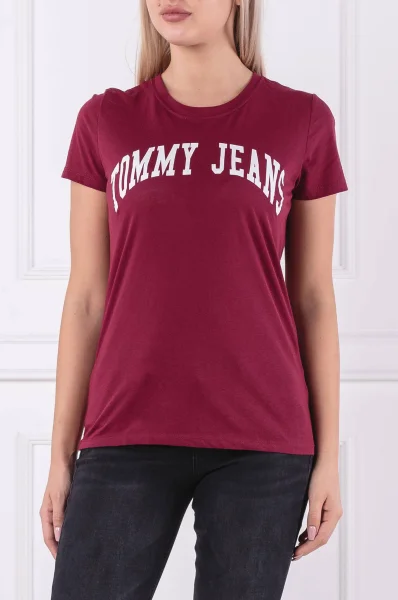 T-shirt CLEAN LOGO TEE | Regular Fit Tommy Jeans claret