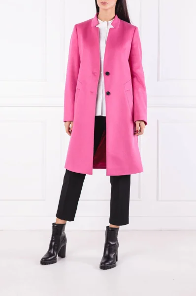 Wool coat Magrete HUGO pink