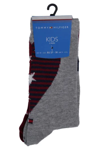 Socks 2-pack Tommy Hilfiger claret