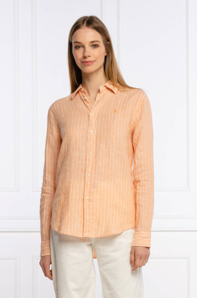Linen shirt | Relaxed fit Polo Ralph Lauren | Peach | Gomez.pl/en