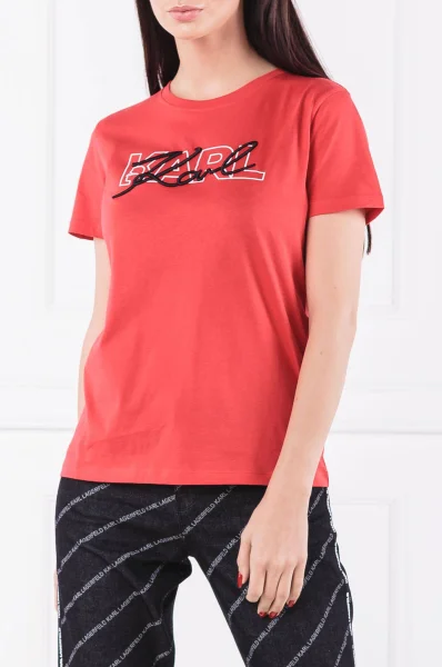 T-shirt | Regular Fit Karl Lagerfeld red