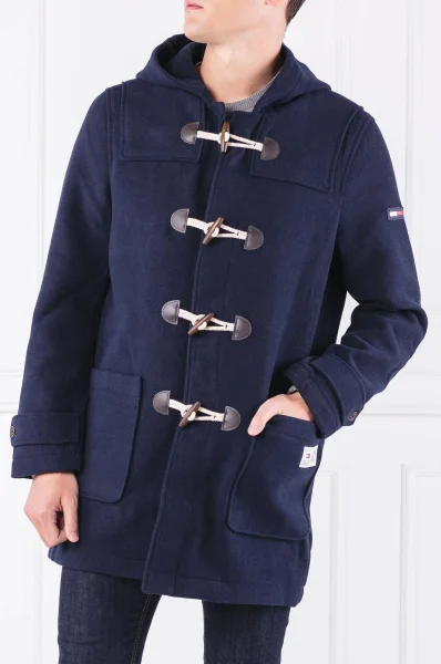 Coat TJM DUFFLE Tommy Jeans navy blue
