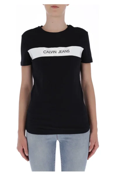 T-shirt Vinyl Logo | Regular Fit CALVIN KLEIN JEANS czarny